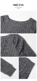 Autumn Women's Long Sleeve Solid Color Knitted Tops