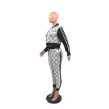 Autumn/Winter Sports Print Long Sleeve Trousers Set