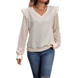 2023 Long Sleeve Solid Color Knitted Tops