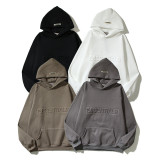 Cotton Embossed 3D Letter Hoodie