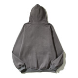 Cotton Embossed 3D Letter Hoodie
