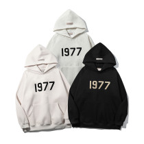 1977 Plush Letter FOG Hoodie
