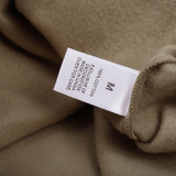 Cotton Essentials Minimalist Letter Hooded Fleece Sweatshirt