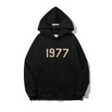 1977 Plush Letter FOG Hoodie