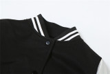 Fashionable Embroidered Patchwork Slim-fit Jacket Baseball Uniform Coat