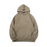 Cotton Essentials Minimalist Letter Hooded Fleece Sweatshirt