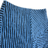 Street Striped Patchwork Regular Mid Waist Patchwork Bottoms