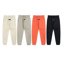Cotton Relaxed and cozy plant velvet Letter printed drawstring pants