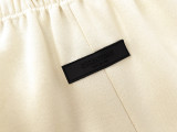 Cotton Relaxed and cozy plant velvet Letter printed drawstring pants
