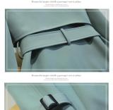 Chic Waist-Cinching Suit Jacket Trench Coat