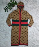 Autumn/Winter Knitted Cardigan Hooded Sweater with Pockets