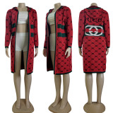 Autumn/Winter Knitted Cardigan Hooded Sweater with Pockets