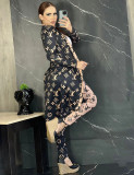 Women's Printed Swing Cardigan & Pant Set