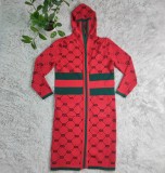 Autumn/Winter Knitted Cardigan Hooded Sweater with Pockets