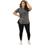 Fashion Ladies Print Casual Suit Sport Two-Piece Set