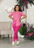 Fashion Ladies Print Casual Suit Sport Two-Piece Set