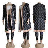 Women's Printed Swing Cardigan & Pant Set