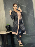 Women's Printed Swing Cardigan & Pant Set
