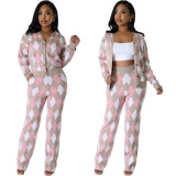 Women's Knitted Sweater Single-breasted Cardigan Two Piece Set