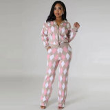 Women's Knitted Sweater Single-breasted Cardigan Two Piece Set