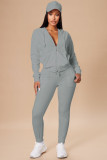 Chic and Casual Velvet Cardigan Set