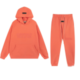Plush Letter Athletic Sweatshirt and Sweatpants Set
