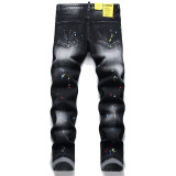 Men's Black Cotton Stretch Slim Fit Denim Jeans