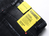 Men's Black Cotton Stretch Slim Fit Denim Jeans