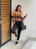 Casual Fashion Printed High Neck Zipper Sportswear Two Pieces
