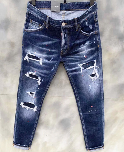 Men's Versatile Style Slim-fit Ripped Elasticity Jeans