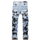 Men's Fashionable Casual Slim Fit Jeans Pants