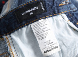 Distressed Denim Paint Splatter Slim Fit Jeans for Men