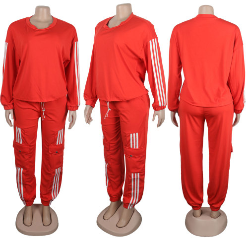 Casual Long Pants and Top Set