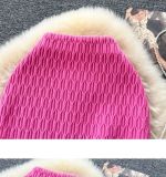 Solid Color High Waist Knitted A-line Skirt
