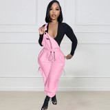Loose Fashion Sleeveless Drawstring Jumpsuit Overalls