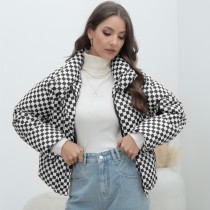 Fashionable Blend of Style and Warmth Plaid Women's Coat