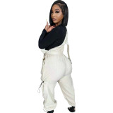 Loose Fashion Sleeveless Drawstring Jumpsuit Overalls