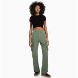 Adjustable Straight Fit Cargo Pants