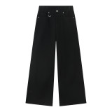 Men's Retro Harbor Style Loose Wide-Leg Denim Pants