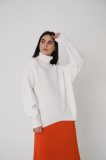 Loose-fitting Classic Solid Color Turtleneck Sweater for Women