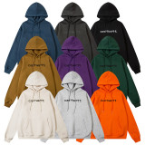 CasuAL Letter Embroidered Men's Fleece Hoodies Sweatshirts