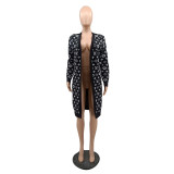 Casual Wool Long Sweater Top Jacket