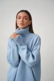 Loose-fitting Classic Solid Color Turtleneck Sweater for Women