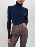 Versatile Pullover Knitted Turtleneck Sweater