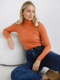 Versatile Pullover Knitted Turtleneck Sweater
