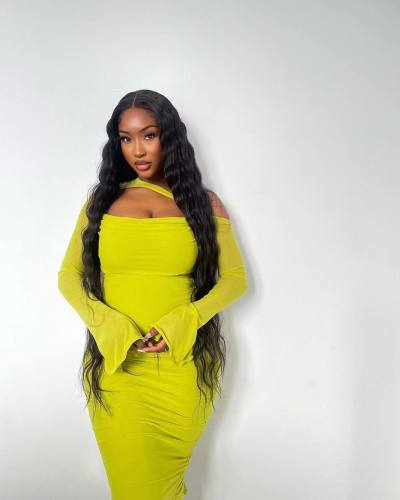 Solid Color Hollow Long Sleeve Stacked Midi Dresses