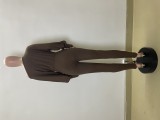 Solid Color Stretch Long Sleeve Slant Shoulder Bodysuit