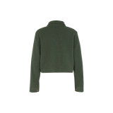 Flap Detail Button Front Teddy Jacket