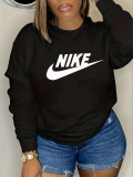 Accept Customized 1PCS Thermal transfer Fashion Sportswear 2023 Autumn Round Neck Printed Sweatshirt