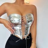 Fashion Ladies Trendy and Seductive Waist Cinching Cardigan